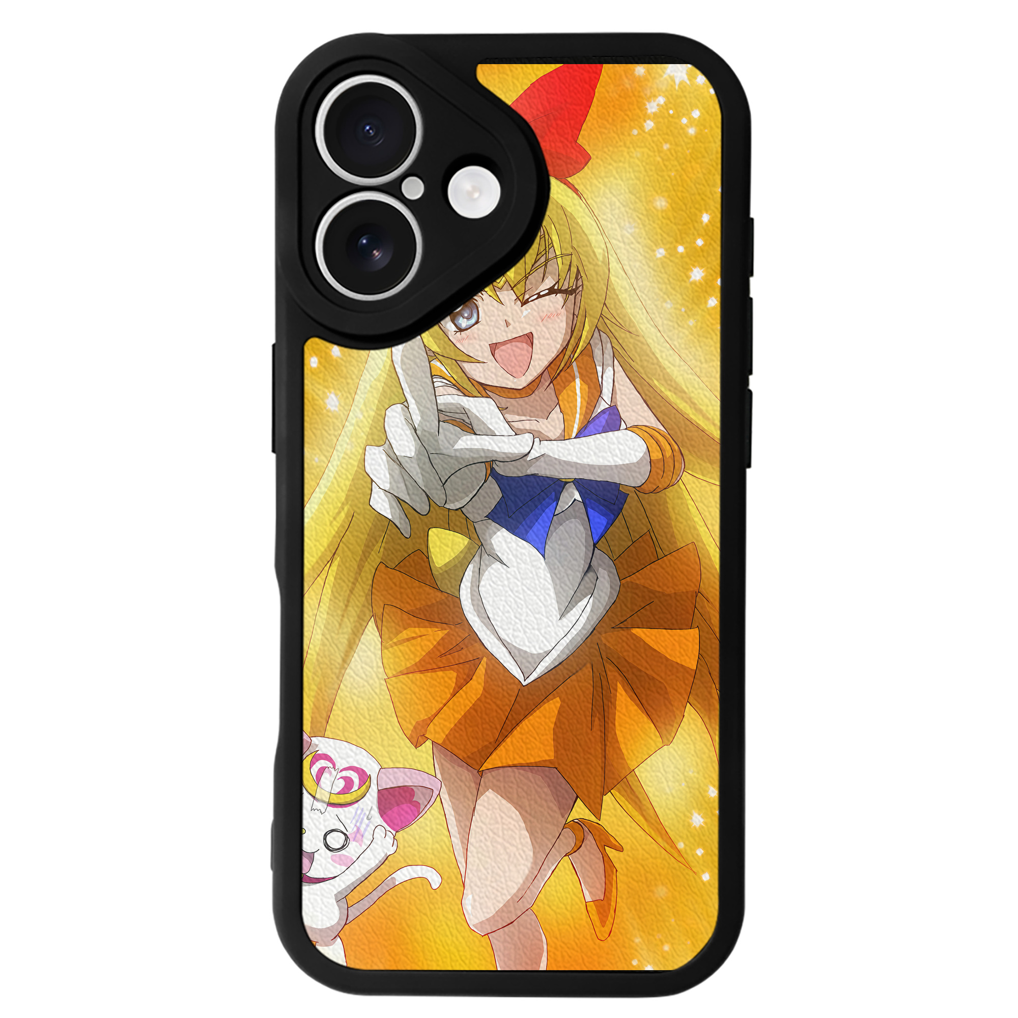 （画像用） 美少女戦士セーラームーン Sailor Moon 【iPhone 16シリーズ対応】シリコンスマホケース（レザー調） 材質：シリコン